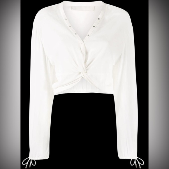 Dion Lee Tops - Dion Lee Twist Placket Ivory Top Sz-4